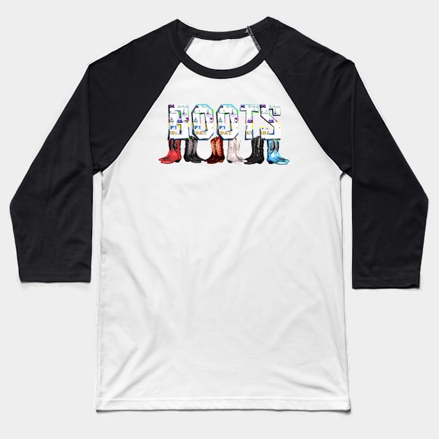 Boots Baseball T-Shirt by teepossible